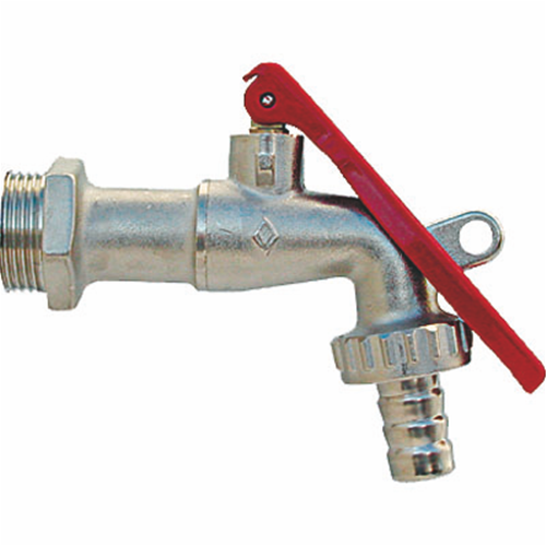RUBINETTO PORTAGOMMA CON BLOCCA LUCCHETTO 1/2