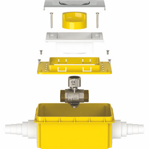 VALVOLA INCASSO GAS FIV 3/4 MM