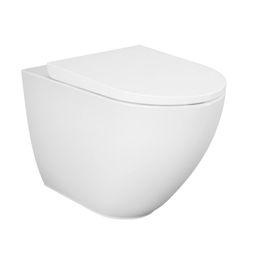 VASO DES FILO MURO TRASLATO RIMLESS 58 CM (DA 65 A 210 MM) SCARICO MULTI - FISSAGGI NASCOSTI