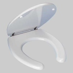 SEDILE GIGLIO PER VASO APERTO IN MDF - Bianco