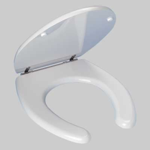 SEDILE GIGLIO PER VASO APERTO IN MDF - Bianco