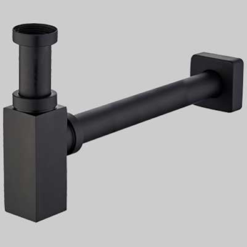 Sifone Arredo Quadro Nero 1"1/4 x Ø 32 
