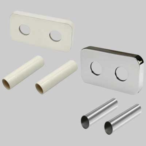 KIT COPRITUBO RETTANGOLARE PER D. 16 - CROMO