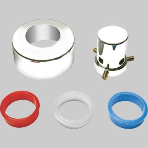 CAPPUCCIO UNIVERSALE PER RUBINETTI E VALVOLE A SFERA AD INCASSO - ROSSO -TRASPARENTE -BLU