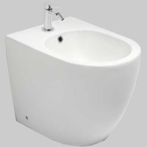 Bidet a Pavimento Filo Parete New One 56 cm Monoforo