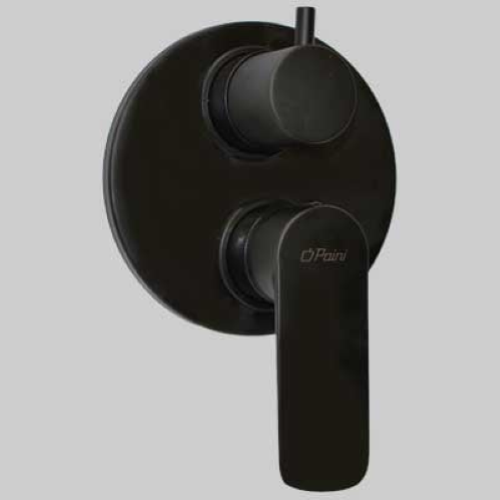 MONOCOMANDO DOCCIA INCASSO CON DEVIATORE NOVE - NERO