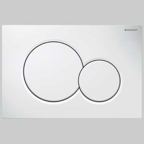 Placca di Comando Geberit Sigma01 – Doppio Tasto – Nera 