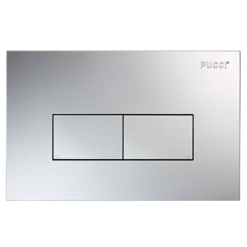Placca di Comando ECO Linea – Doppio Tasto – Satinata – Pucciplast 