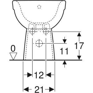 Bidet Monoforo a Pavimento Selnova – Geberit