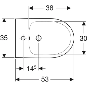 Bidet Monoforo Filo Parete Selnova – Geberit