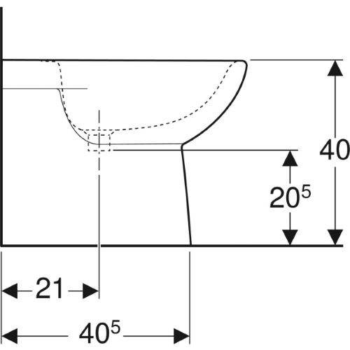 Bidet Monoforo Filo Parete Selnova – Geberit
