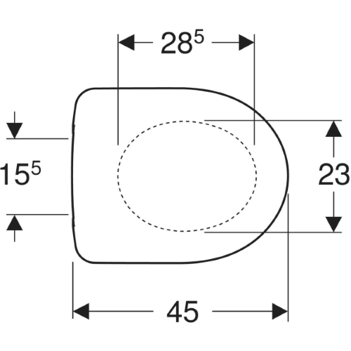 Sedile per Selnova Termoindurente – Chiusura Rallentata –  Geberit