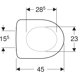 Sedile per Selnova Termoindurente – Chiusura Normale – Geberit