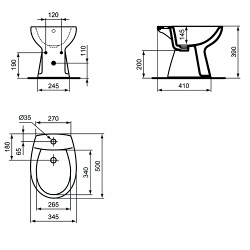 BIDET PLUS MONOFORO – Ideal Standard