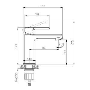 MISCELATORE LAVABO TATI – Karag