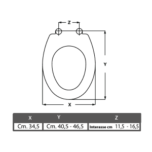 SEDILE TERMOINDURENTE T112 – BIANCO – CHIUSURA NORMALE