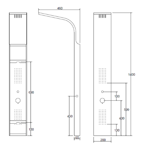 COLONNA IDROMASSAGGIO A7304B – Karag