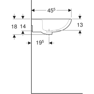 LAVABO COLIBRÌ MONOFORO 60 CM – Geberit