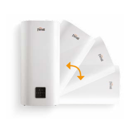 SCALDACQUA ELETTRICO COMPATTO A DOPPIO SERBATOIO 100 LT – Ferroli (Titano Twin)