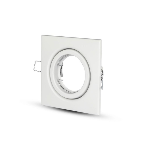PORTAFARETTO LED DA INCASSO QUADRATO GU10 COLORE BIANCO – V-TAC VT-7227SQ-WH (SKU 3472)