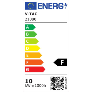 FARETTO LED GU10 10W CHIP SAMSUNG – 6500K, 110°, COPERTURA SATINATA, V-TAC PRO