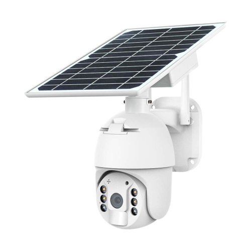 TELECAMERA DI VIDEOSORVEGLIANZA CON PANNELLO SOLARE HD ORIENTABILE PTZ WIFI V-TAC VT-11024 – COLORE BIANCO