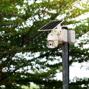 TELECAMERA DI VIDEOSORVEGLIANZA CON PANNELLO SOLARE HD ORIENTABILE PTZ WIFI V-TAC VT-11024 – COLORE BIANCO