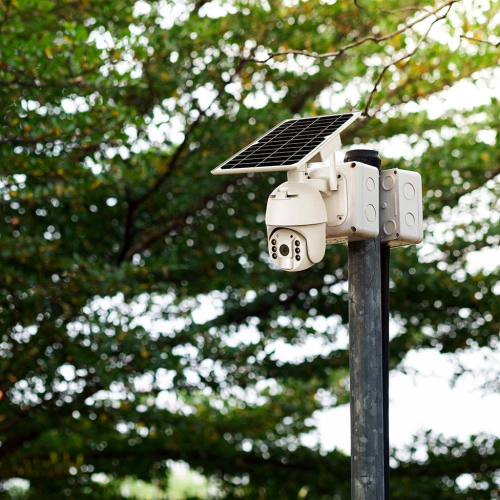 TELECAMERA DI VIDEOSORVEGLIANZA CON PANNELLO SOLARE HD ORIENTABILE PTZ WIFI V-TAC VT-11024 – COLORE BIANCO