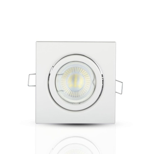 PORTAFARETTO LED DA INCASSO QUADRATO GU10 COLORE BIANCO – V-TAC VT-7227SQ-WH (SKU 3472)