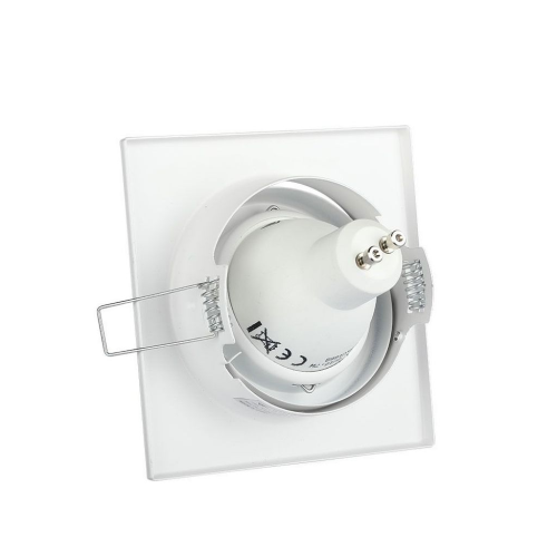 PORTAFARETTO LED DA INCASSO QUADRATO GU10 COLORE BIANCO – V-TAC VT-7227SQ-WH (SKU 3472)