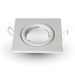 PORTAFARETTO LED DA INCASSO QUADRATO GU10 COLORE BIANCO – V-TAC VT-7227SQ-WH (SKU 3472)