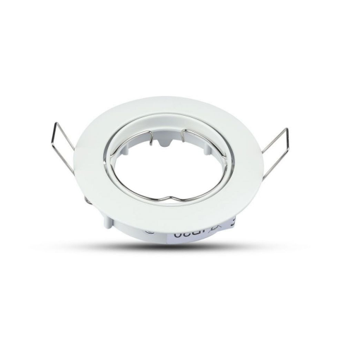 PORTAFARETTO LED DA INCASSO ROTONDO GU10/GU5.3 (MR16) COLORE BIANCO ORIENTABILE – V-TAC