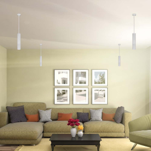 LAMPADA A SOSPENSIONE 1×GU10 COLORE BIANCO D:60×300 MM – V-TAC VT-976