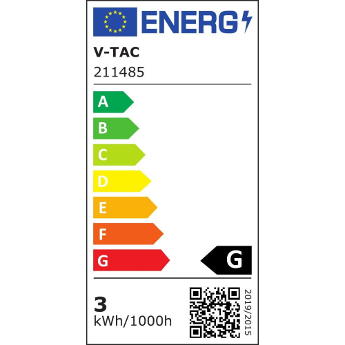 APPLIQUE DA PARETE LED 3W NERA 3000K – V-TAC VT-2903