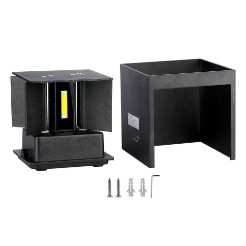 APPLIQUE / LAMPADA LED DA MURO DOPPIO LED COB 5W 140 LM/W 3000 K NERA – V-TAC VT-759-B-N
