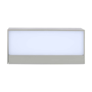 LAMPADA LED DA MURO RETTANGOLARE 12W DOPPIO FASCIO LUMINOSO COLORE GRIGIO 3000K IP65 – V-TAC VT-8057