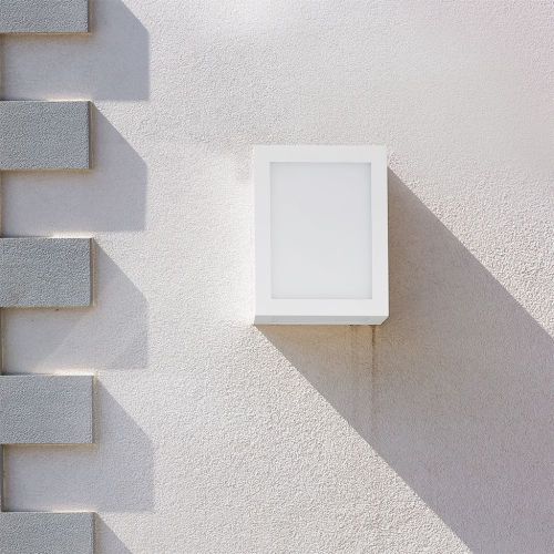 LAMPADA LED DA MURO A LANTERNA QUADRATA 12W COLORE BIANCO 4000K IP65 – V-TAC VT-822-W
