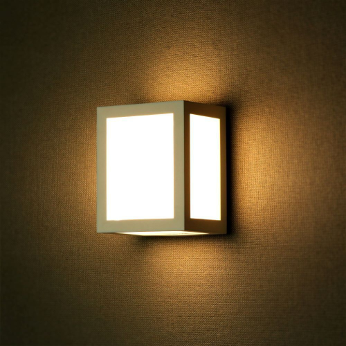 LAMPADA LED DA MURO A LANTERNA QUADRATA 12W COLORE BIANCO 4000K IP65 – V-TAC VT-822-W