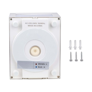 LAMPADA LED DA MURO A LANTERNA QUADRATA 12W COLORE BIANCO 4000K IP65 – V-TAC VT-822-W