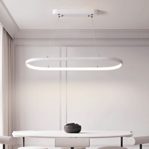 LAMPADARIO LED A SOSPENSIONE 24W IN METALLO COLORE BIANCO 3000K – V-TAC VT-7825