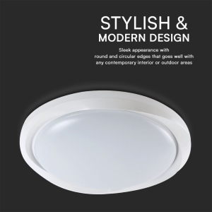 PLAFONIERA LED 60W ROTONDA CON TELECOMANDO CCT 3IN1 DIMMERABILE 3000–6500K COLORE BIANCO Ø 492 mm – V-TAC VT-8559