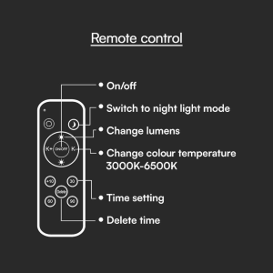 PLAFONIERA LED 60W ROTONDA CON TELECOMANDO CCT 3IN1 DIMMERABILE 3000–6500K COLORE BIANCO Ø 492 mm – V-TAC VT-8559