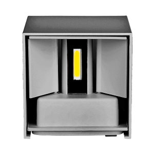 LAMPADA LED DA MURO DOPPIO LED COB 5W 140LM/W GRIGIA REGOLABILE 3000K IP65 – V-TAC VT-759-G