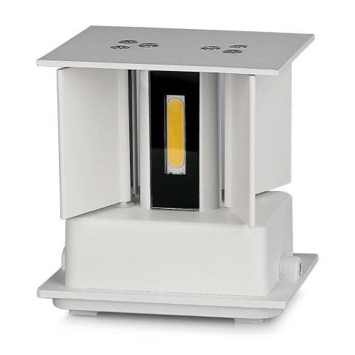 LAMPADA LED DA MURO DOPPIO LED COB 5W 140LM/W BIANCA REGOLABILE 3000K IP65 – V-TAC VT-759-W