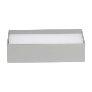 LAMPADA LED DA MURO RETTANGOLARE 9W DOPPIO FASCIO LUMINOSO COLORE GRIGIO 3000K IP65 – V-TAC VT-8056