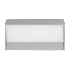 LAMPADA LED DA MURO RETTANGOLARE 9W DOPPIO FASCIO LUMINOSO COLORE GRIGIO 3000K IP65 – V-TAC VT-8056