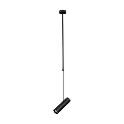 PORTAFARETTO LED A SOSPENSIONE GU10 IN ALLUMINIO NERO Ø 60 × 220 MM – V-TAC VT-7900-B