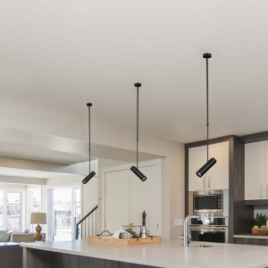 PORTAFARETTO LED A SOSPENSIONE GU10 IN ALLUMINIO NERO Ø 60 × 220 MM – V-TAC VT-7900-B