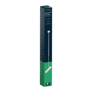 PORTAFARETTO LED A SOSPENSIONE GU10 CORPO IN ALLUMINIO BIANCO Ø 60 × 220 MM – V-TAC VT-7900-W