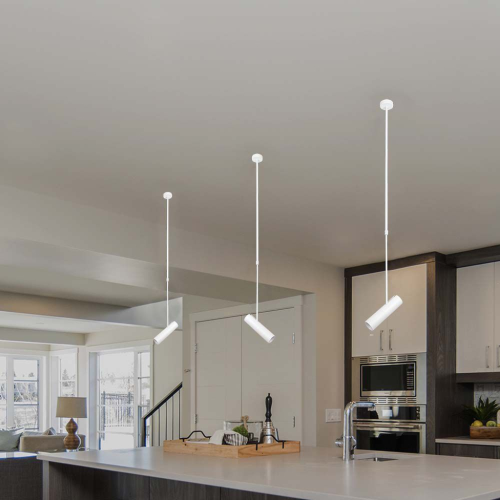 PORTAFARETTO LED A SOSPENSIONE GU10 CORPO IN ALLUMINIO BIANCO Ø 60 × 220 MM – V-TAC VT-7900-W